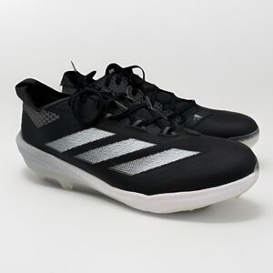 adidas Mens Adizero Impact Warp Speed TPU Baseball Cleats Sz 11.5 Blk/Silver/Wht